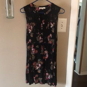 Sleeveless flowered shirt